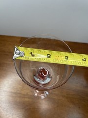 Mikasa Sea Mist Coral Frosted Stemmed Water/Wine Glasses Vintage 9 ¼” Set of 8