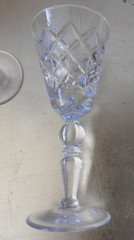Vintage Pair of FANCY Russian Crystal – Wine, Cordial, or Cocktail Glasses