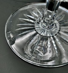Vintage Edinburgh Scotland Crystal Thistle Champagne Glasses 4 7/8″ Set Of 4