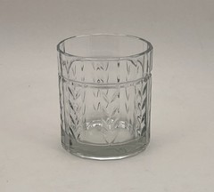 Anchor Hocking AHC47 Vertical Laurel Old Fashion Low Ball Glasses NOS Set Of 6