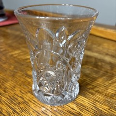 (1) Tumbler 4″ American Brilliant Period cut glass crystal geometric