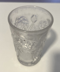 EAPG Westmoreland #575 Paddlewheel w/ Shield Water Tumbler 1912- 4 3/4″H