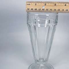 Libbey #5310 Soda/Ice Cream Float Glass 7″ — Textured Foot Base Variant Set of 2