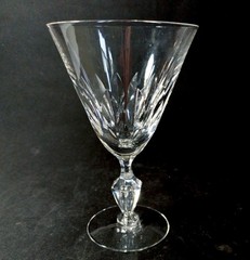 TIFFIN FRANCISCAN FESTIVAL WATER GLASS, Cut Crystal, 6 1/2″, 8 Oz, Made in USA