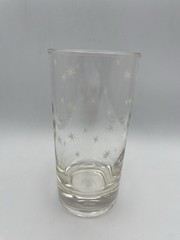 2 Vintage Glass Atomic Star Burst 5-1/2″ Drinking Glasses