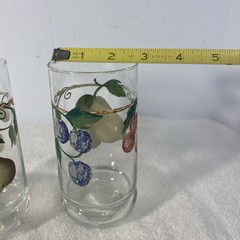 Crisa (Fruit) «Pears/Cherries/Blueberries» Tumblers Set Of 2