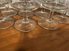 LIBBEY VINTAGE HEIRLOOM CRYSTAL STEMWARE22 KT. GOLD BAND, I CED TEA GLASS/SET 7