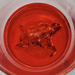 North Drinkware Glass Matahorn Hand Blown Clear 3D Mountain Peak