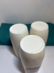 Vintage Franciscan Apple Blossom Drinking Glass Tumblers Set Of 3 Earthenware