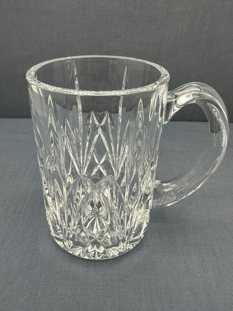 WATERFORD Marquis BROOKSIDE Clear Cut Crystal 5 3/4″ BEER GLASS MUG