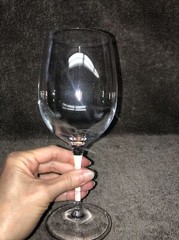 (1) Beautiful Luigi Bormioli Wine Glass Etched On The Bottom