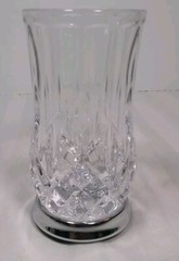 Hotel Collection Bathroom Tumbler Cup Heavy Glass Diamond Pattern