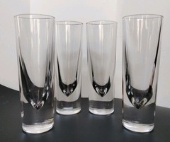 Leonardo Gelli Grappa Italian Weighted Heavy Bottom Highball Glassesb7″ Set Of 4