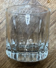CRISA CLEAR GLASS 10 oz Lowball Whiskey On The Rocks. Old Fashioned. Set Of 6.