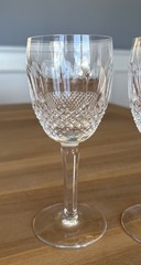 Waterford Crystal Colleen Tall Stem 6.5” Claret Wine Glass – Set of 2 Excellent