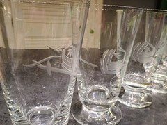 5 BLEFELD BG. 19. 10OZ ICE TEA GLASSES. HAND BLOWN GLASS