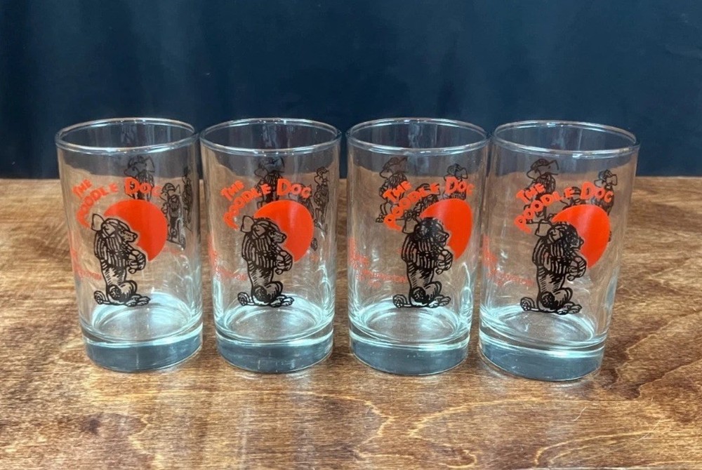 The Poodle Dog Fife Washington Juice Glass Set of 4