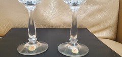 Cristallerie Zwiesel Germany Set of 2 Crystal Echt Bleikristall Wine Glasses