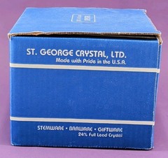 Vtg St. George Crystal American Heritage Set of 4 Beverage Glasses 24% Lead USA