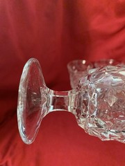 Fostoria American Goblets Clear Glass Round Stemmed Flared 5.5″ Set 6
