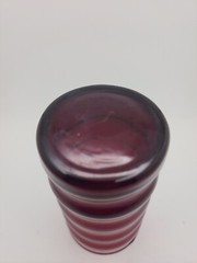 2 Anchor Hocking Royal Ruby Red Glass 3 3/4 Inch Rippled Juice Tumblers Glasses