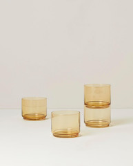 Tuscany Classics 4Pc Short Glasses, 1.10, Orange