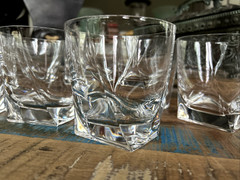 Set 10 Cristal Sevres France Mila Double Old Fashioned Glasses Signed XLNT HTF