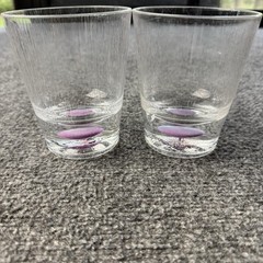Bubble Drinking Glasses (Set Of 2) Shot Glass Small Drinking Purple Bubble