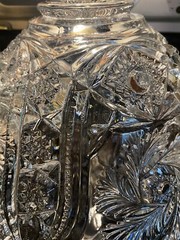 Beautiful-EAPG Mckee Wiltec Clear Punch Bowl 13 3/4″ At Rim 7” Tall