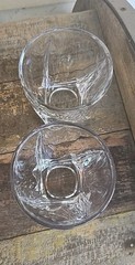 Set 2 Mikasa MOTION Double Old Fashioned Crystal Glasses 3¾» GERMANY 10oz MINT