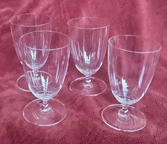 Mikasa Set of 4 Four Nicole Iced Tea/Beverage Glasses 6”x 3 1/2” Blown Glass