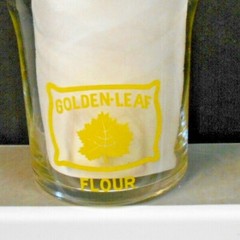 GOLD LEAF FLOUR TruTest MEAL JUICE GLASSES SET OF FIVE PRE-OWNED 4″ TALL