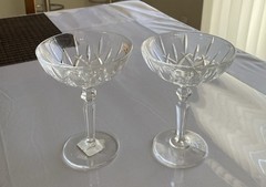 Nachtmann Noblesse Crystal Cocktail Coupe Martini / Champagne Glasses Set of 2
