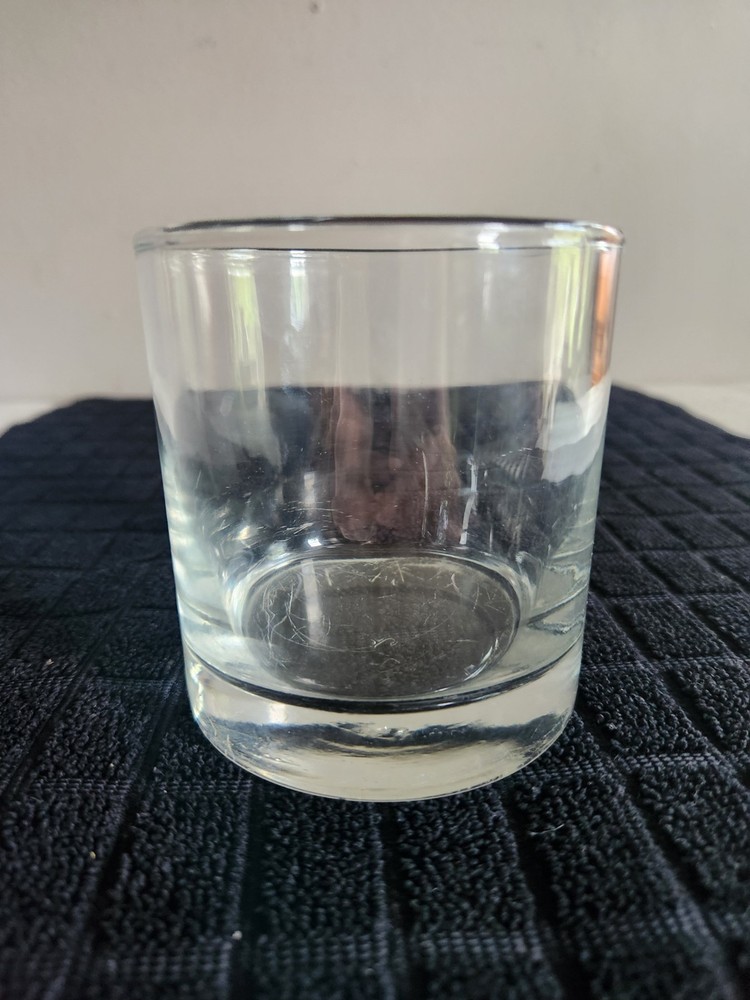 Vintage ‘Old Fashioned’ Glass by Libbey Glass Co Heavy Base Rocks Glass 3⅜» Tall