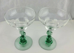 Cristal D’Arques Margarita Glasses Siesta Cactus Set of 2