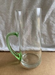 Vintage glass tumblers with assorted colored handles
