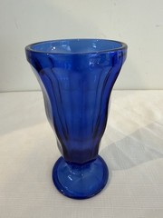 Set of 2 Cobalt Blue Parfait or Sundae Glasses Heavy Duty