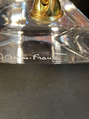Vintage Mid-century Crystal Paperweight Pen Holder By Daum France 7.5”-scratch
