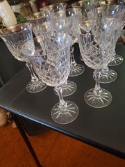 Setvof 10 Tiffin Elyse Water Goblets 8.25 In