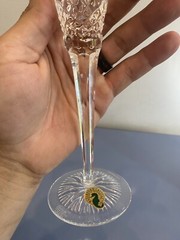 BEAUTIFUL WATERFORD Crystal Times Square 2009 Joy Toasting Flutes W/BOX 10.25″H