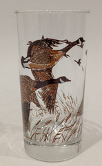 Set/4 Vintage LIBBEY Canadian Geese Flight Glasses Highball Whiskey 12 oz 5.5″T