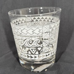 Libbey 1 Tiki Kahiko Rocks Glass, White 13-ounce Tiki Bar Lounge Drink