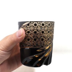 1 Pc Crystal Glass Whiskey Glass Tumbler Edo Kiriko Drinkware Hand Cut Clear 9oz