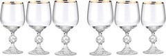 Crystalex Bohemia Golden Celebration Claudia Set of Glasses, 24 pieces