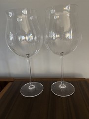Orleans By Towle Lead Crystal Wine Glasses 28 oz Set Of 2 Austria Bordeaux