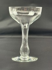 Set of 2 Vintage Hollow Bulbous Stem Champagne Coupe 5-1/4″ Tall