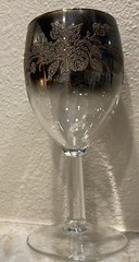 Vintage 1960s Barware Set – Platinum Rim Ombre Queens Lusterware Cordial Glasses