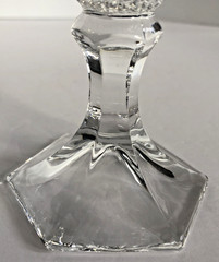 Vintage Fosteria Heritage Crystal Champagne Sherbert Clear Glasses 5″ Set of 2