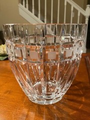 Marquis by Waterford – QUADRATA Cut Crystal – Ice Bucket / Vase – 6 3/4″