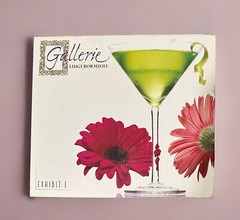 Gallerie Luigi Bormioli Exhibit 1 Mouth Blown 8 oz Martini Glasses 7.25” Set 4